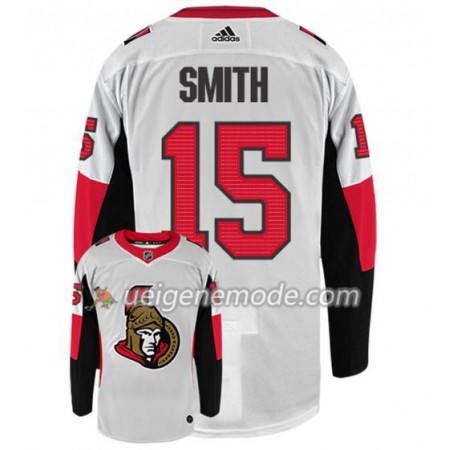 Herren Eishockey Ottawa Senators Trikot ZACK SMITH 15 Adidas Weiß Authentic